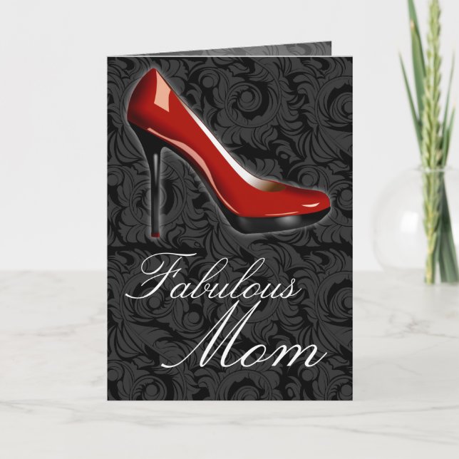 Sassy Red Shoe, Fabulous Mamma Kort (Framsida)