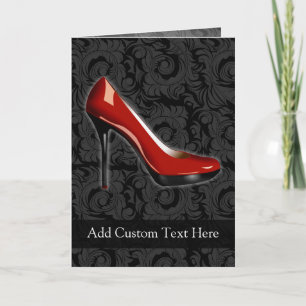 Sassy Red Shoe Kort