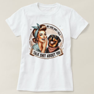 Sassy Retro Flick T-Shirt – Min Hund och Jag