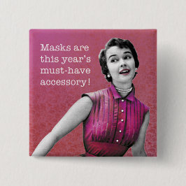 Sassy Retro | Knapp | Kvadratisk