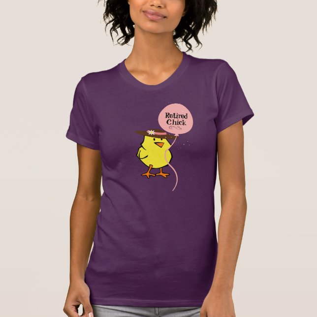 Sassy Retrött Chick T-shirt (Framsida)