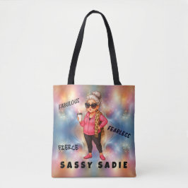 Sassy Sadie Fierce, Fabulous och Fearless Tote Tygkasse