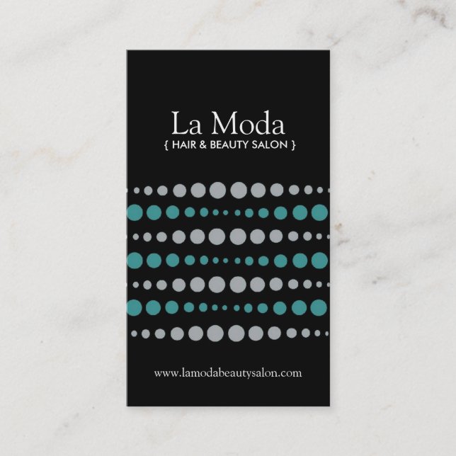 Sassy salongvisitkortar visitkort (Framsida)