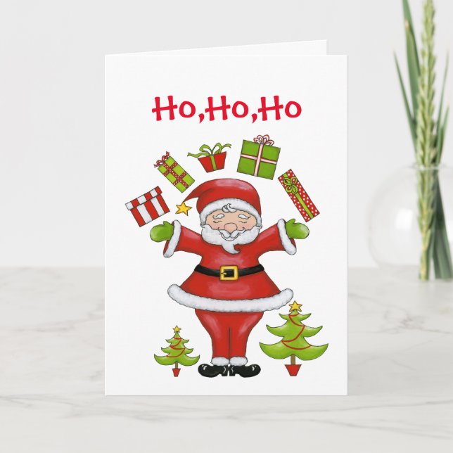 Sassy Santa Helgkort (Framsida)