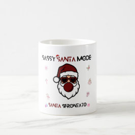 Sassy Santa-läge – Tvåspråkig juldesign Kaffemugg