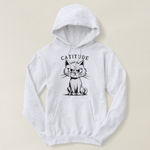 Sassy Sarcasm Catitude Cat Attitude Humor Graphic T Shirt