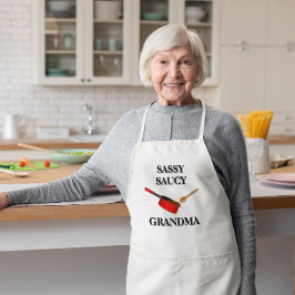 Sassy Saucy Chef Personlig Sauce Pan Apron Förkläde