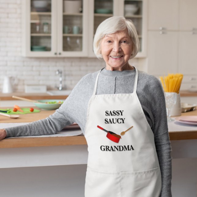 Sassy Saucy Chef Personlig Sauce Pan Apron Förkläde (Skapare uppladdad)