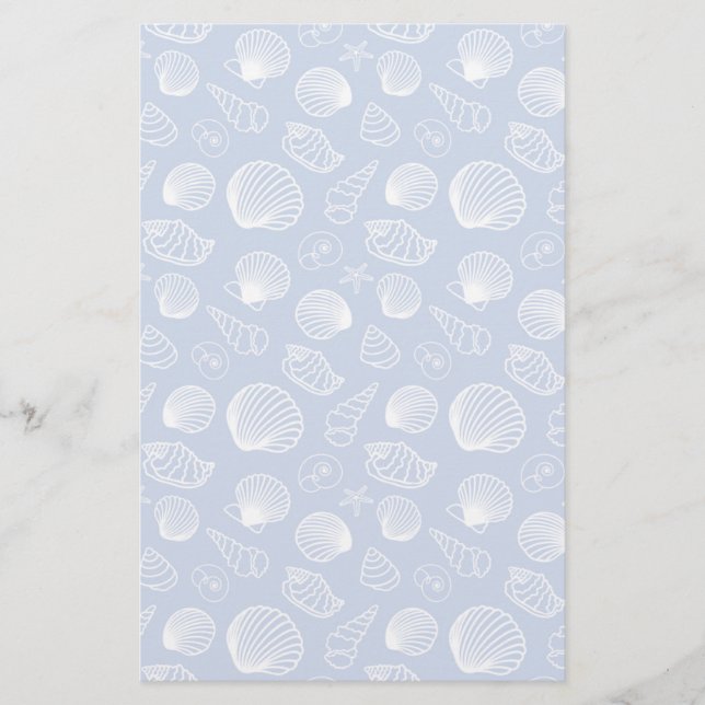 Sassy Seashell Mönster Brevpapper (Framsida)