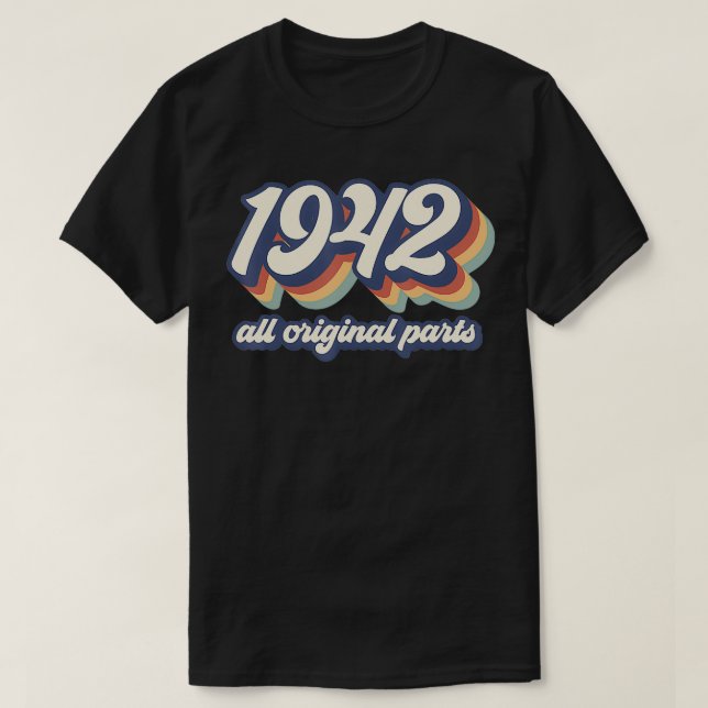 Sassy Sedan 1942, Fabulous 80 Birthday, presentera T Shirt (Design framsida)