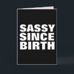 SASSY SEDAN BIRTH BIRTHDAY DAUGHTER CARDS KORT<br><div class="desc">SÄKERHET SEDAN FÖDELSEKORT FÖR HENNE</div>