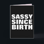 SASSY SEDAN BIRTH BIRTHDAY DAUGHTER CARDS KORT<br><div class="desc">SÄKERHET SEDAN FÖDELSEKORT FÖR HENNE</div>