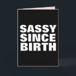 SASSY SEDAN BIRTH BIRTHDAY DAUGHTER CARDS KORT<br><div class="desc">SÄKERHET SEDAN FÖDELSEKORT FÖR HENNE</div>