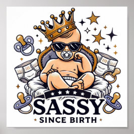 Sassy sedan Birth Digital Download - Perfekt DTF Poster