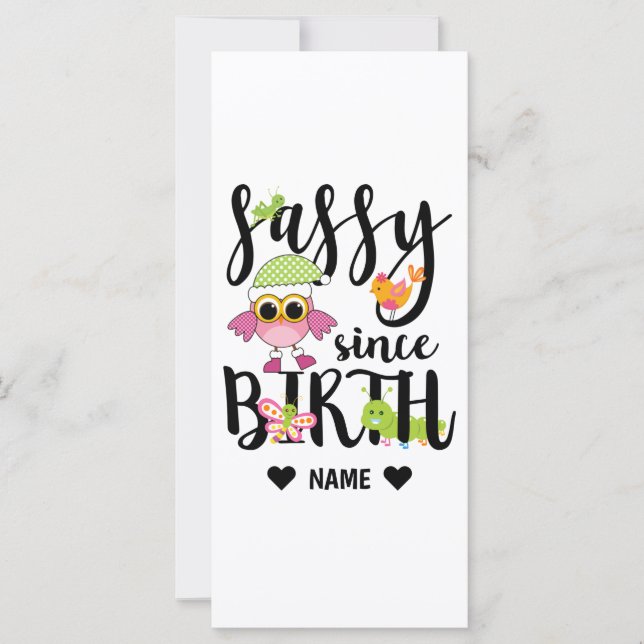 Sassy sen födseln (Framsida)