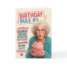 Sassy Senior Födelsedag - Lägg till namn