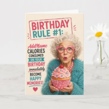 Sassy Senior Födelsedag - Lägg till namn