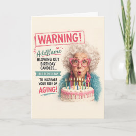 Sassy Senior Födelsedag - Lägg till namn Kort