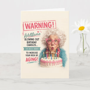 Sassy Senior Födelsedag - Lägg till namn Kort