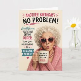 Sassy Senior Födelsedag - Lägg till namn Kort