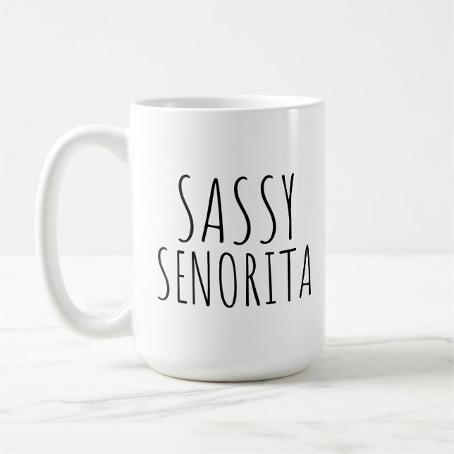 Sassy Senorita Lena Kaffe koppar för henne (Vänster)