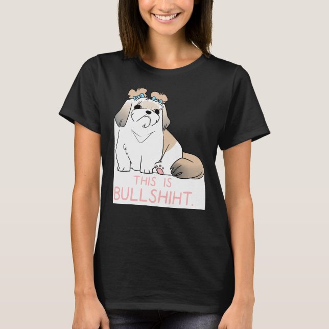 Sassy Shih Tzu T Shirt (Framsida)