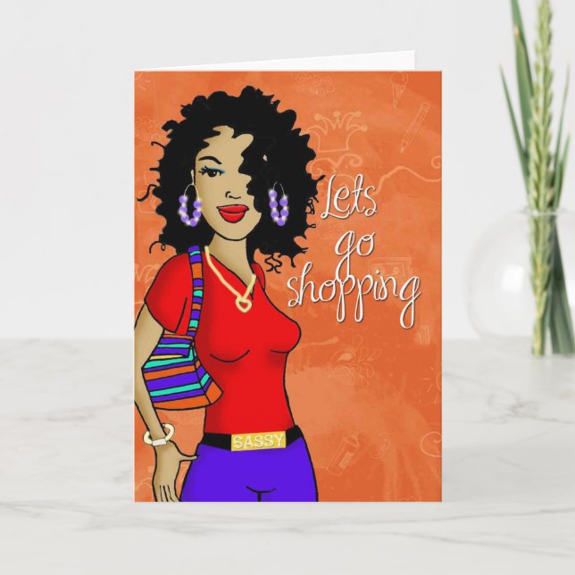 Sassy Sista's Notecard Kort (Framsida)
