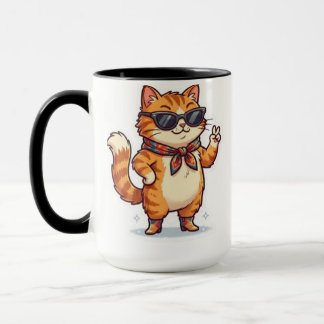 Sassy Solglasögon Katt muggar Söt & Trendig Felin