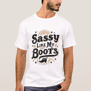 Sassy som mina pojkar Western T Shirt