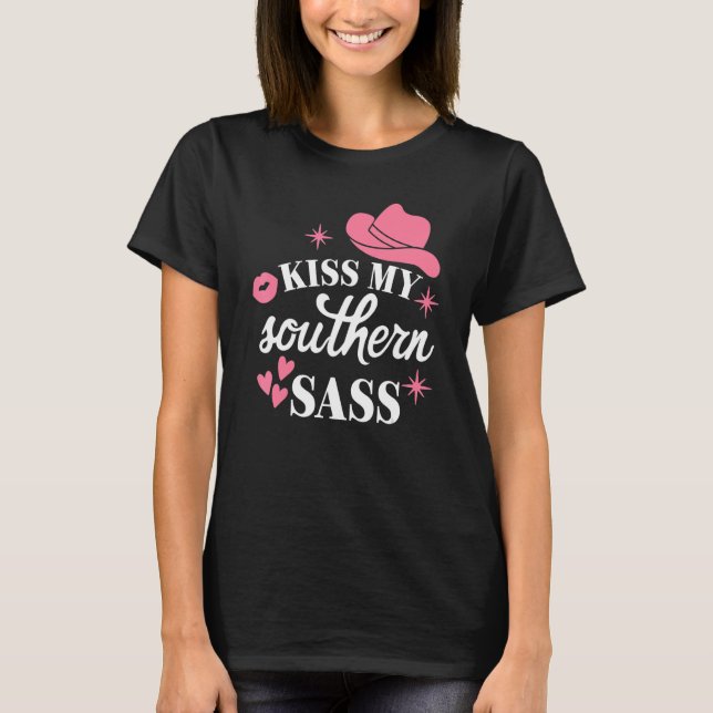 Sassy Southern Girl Redneck Western Cowgirl Southe T Shirt (Framsida)