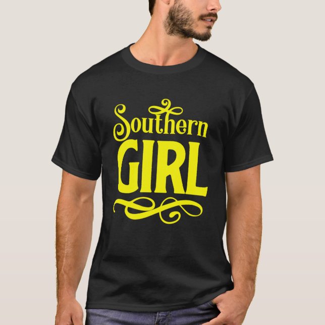 Sassy Southern Girl Texas Rednacken CowboyBoots La T Shirt (Framsida)