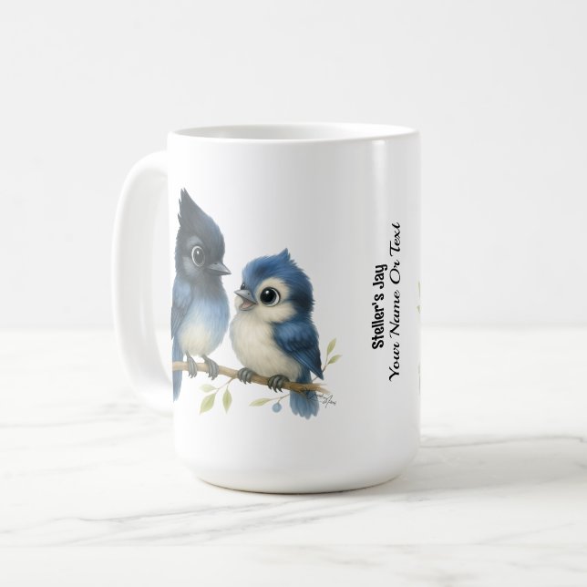 Sassy Steller's Jay Kaffemugg (Framsida vänster)