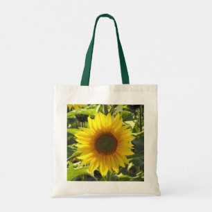 Sassy Sunblommor Tote Bag Tygkasse