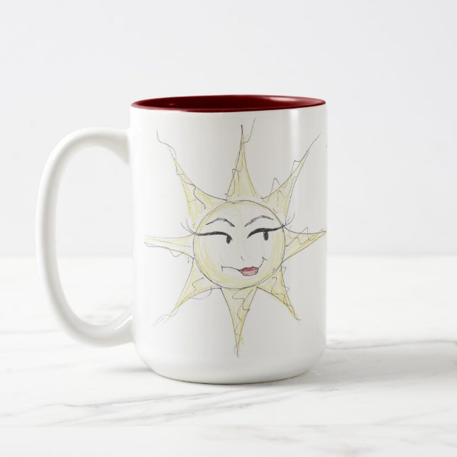 Sassy sunshine kaffe mugg (Vänster)