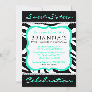 Sassy Sweet sixteen Inbjudan