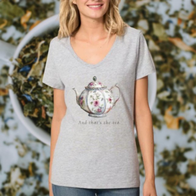 Sassy Tea Time Elegance T Shirt (Skapare uppladdad)