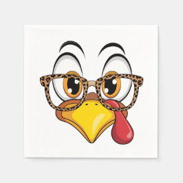 Sassy Thanksgiving Turkey Pappersservett