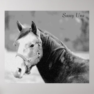Sassy Una-utskrift Poster