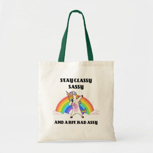 Sassy Unicorn Classy Sassy and Bad Assy Tygkasse
