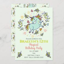 Sassy Unicorn Magic Birthday