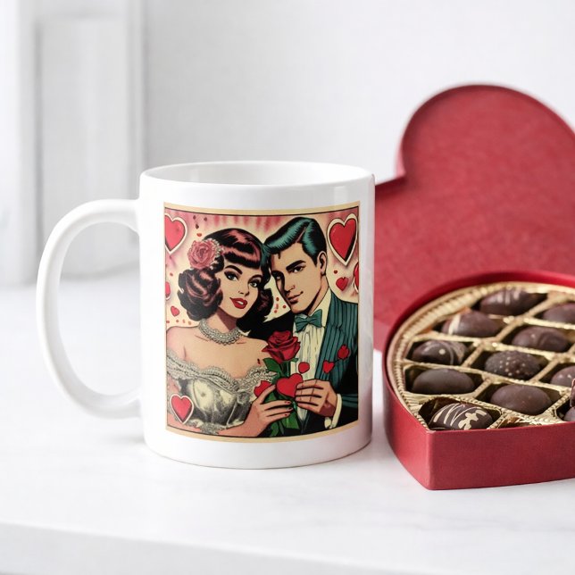 Sassy Vintage Valentine Kaffemugg (Skapare uppladdad)