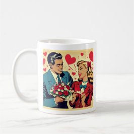Sassy Vintage Valentine Kaffemugg