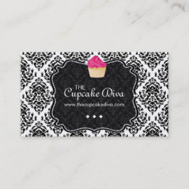 Sassy visitkort för sebrarandmuffin