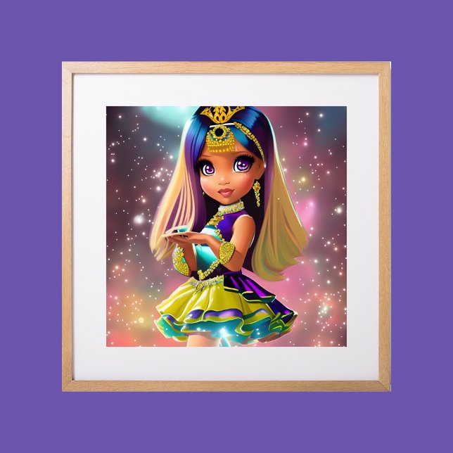 Sassy whimsiques Princess rosa Tiara etniska stjär Poster (Skapare uppladdad)