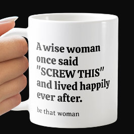 Sassy Wise Woman Kaffemugg