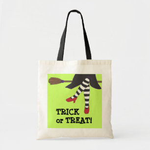 Sassy Witch Halloween Bus eller godis Bag Tygkasse