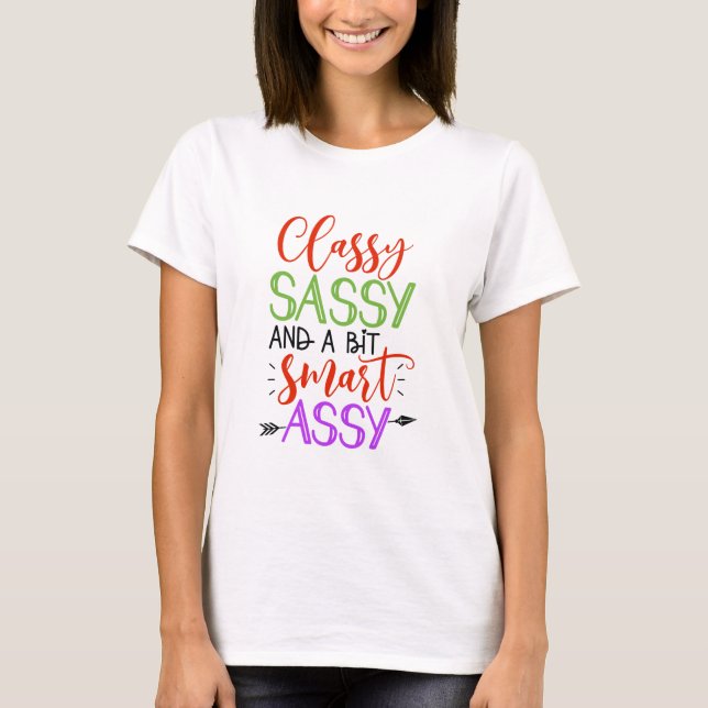 Sassy Womans T-Shirt (Framsida)