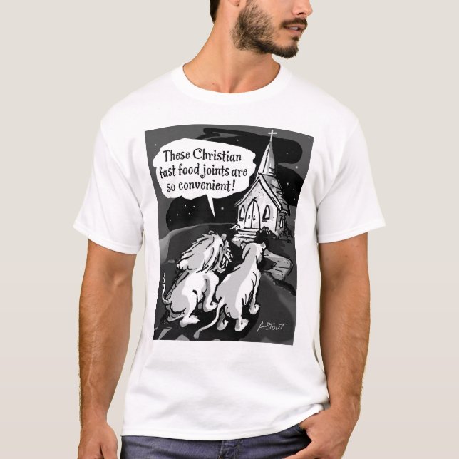 Sast Food for Lejon - T Shirt (Framsida)