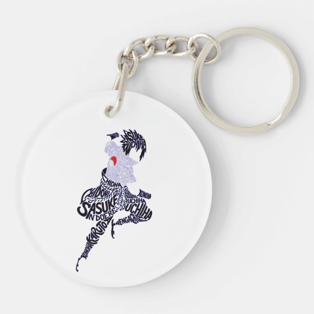 Sasuke Anime Typografi (Baksidan)