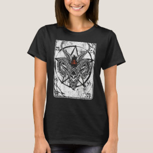 Satan Antichrist Luzifer 666 Ba, baksida av baphom T Shirt